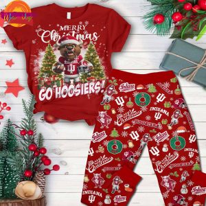 Merry Christmas Go Hoosier Indiana Hoosier Pajama Christmas