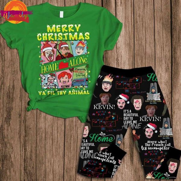 Merry Christmas Home Alone Kevin Revenge T Shirt Pajama Soft Fabric