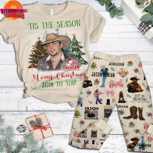 Merry Christmas Jason Aldean T Shirt Pajama Set