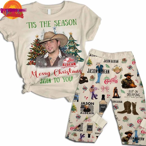 Merry Christmas Jason Aldean T Shirt Pajama Set