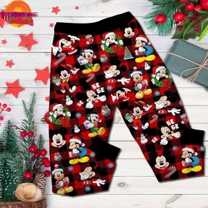 Merry Christmas Mickey And Minnie T Shirt Pajama For Family 3