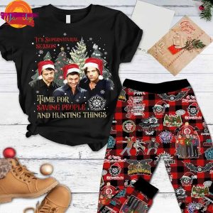 Merry Christmas Movie Supernatural T Shirt Pajama Set