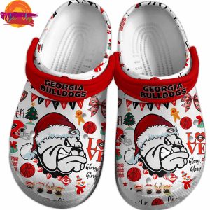 Merry Christmas NCAA Football Georgia Bulldogs Crocs