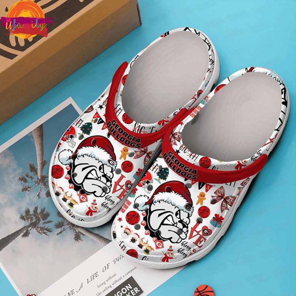 Merry Christmas NCAA Football Georgia Bulldogs Crocs