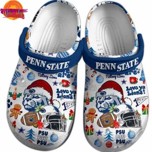 Merry Christmas NCAA Football Penn State Nittany Lions Crocs