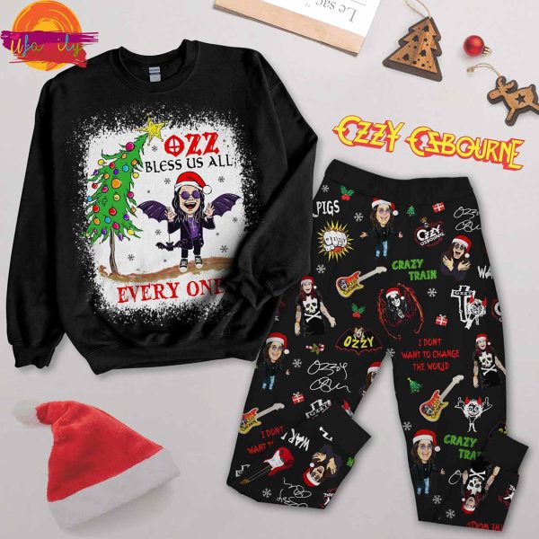 Merry Christmas Ozzy Osbourne Boys Long Sleeve Pajamas​