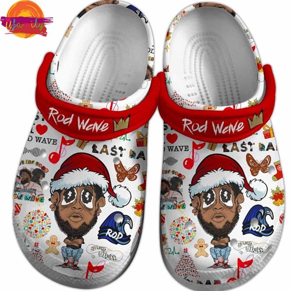 Merry Christmas Rod Wave Crocs Shoes