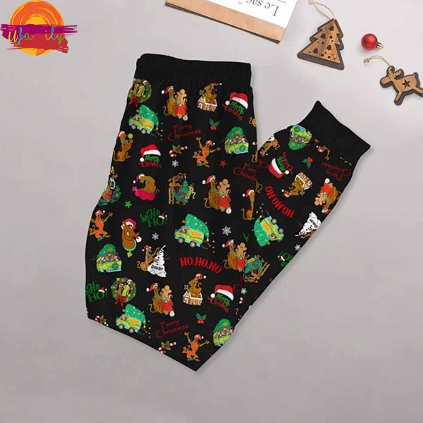 Merry Christmas Scooby-Doo T Shirt Pajama Set  For Adults And Kid