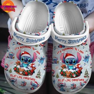 Merry Christmas Stitch Crocs Walt Disney Pictures 1