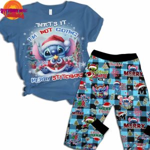 Merry Christmas Stitch T Shirt Pajama 2