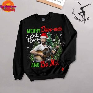 Merry Dave Mas And Be Merry Christmas Long Sleeve Pajama Set