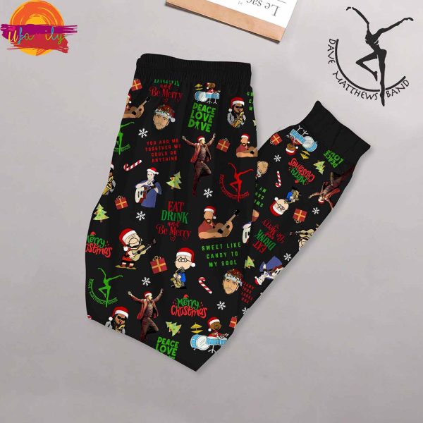 Merry Dave Mas And Be Merry Christmas Long Sleeve Pajama Set