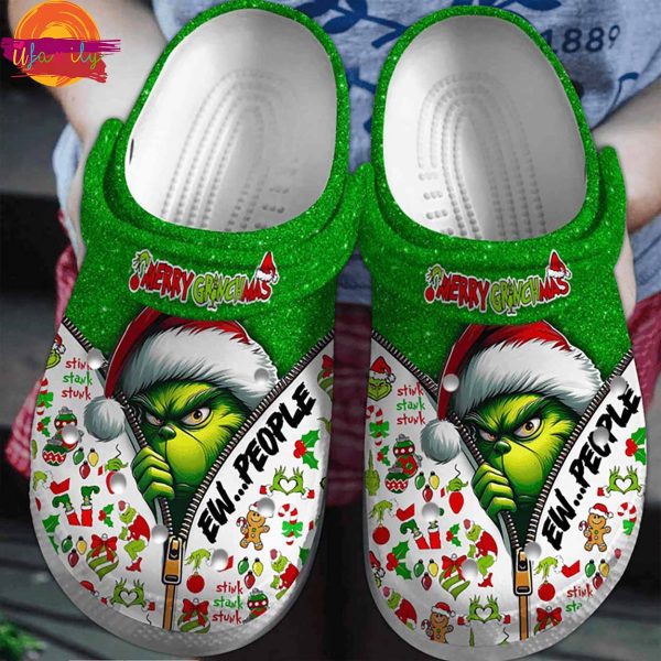 Merry Grinchmas Ew People Crocs For Sale