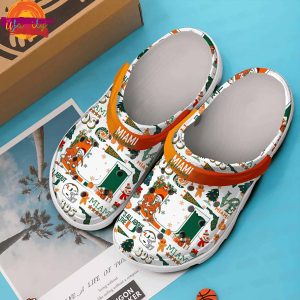 Miami Hurricanes NCAA Christmas Crocs For Fans 3