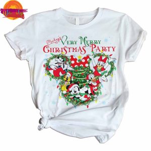 Mickey Very Merry Christmas Party 2024 T Shirt Pajama Set 2