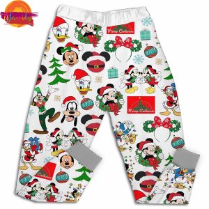 Mickey Very Merry Christmas Party 2024 T Shirt Pajama Set 3