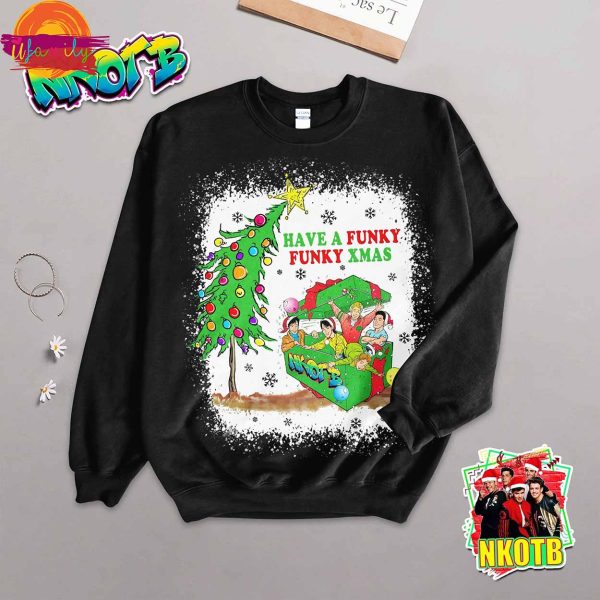 NKOTB Have A Funky Funky Xmas Christmas Long Sleeve Pajama Set