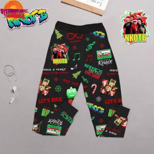 NKOTB Have A Funky Funky Xmas Christmas Long Sleeve Pajama Set 3