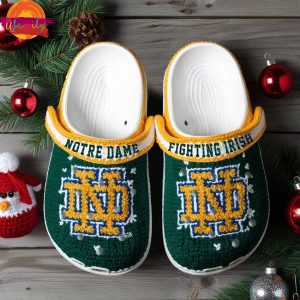 Notre Dame Fighting Irish Knit Effect NCAA Crocs 2