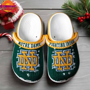 Notre Dame Fighting Irish Knit Effect NCAA Crocs 3