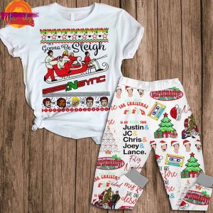 Nsync Christmas T Shirt Pajama Set 1