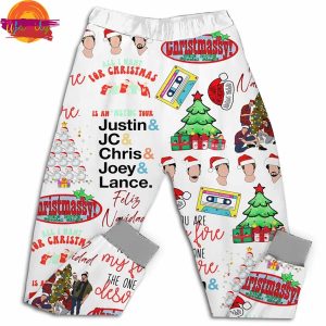 Nsync Christmas T Shirt Pajama Set 4