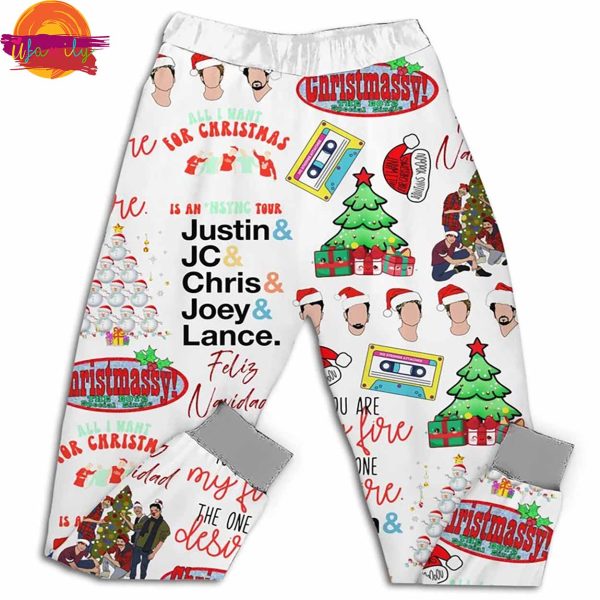 Nsync Christmas T Shirt Pajama Set