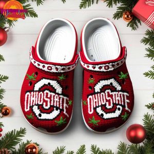 Ohio State BuCkeye Knit Effect NCAA Crocs 2