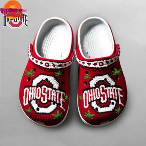 Ohio State BuCkeye Knit Effect NCAA Crocs 3