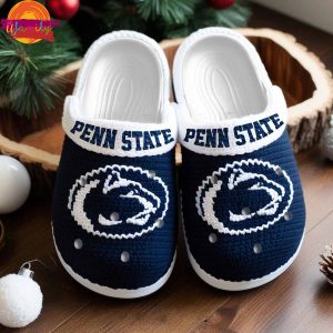 Penn State Nittany Lions Knit Effect Crocs Shoes 2