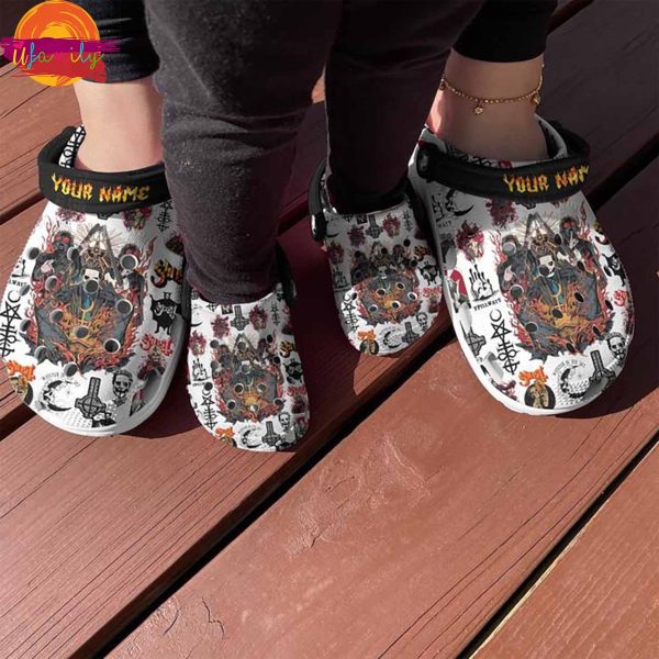 Personalized Ghost Spillways Crocs – Music Lovers