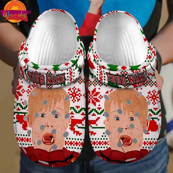 Personalized Home Alone Christmas Crocs Shoes