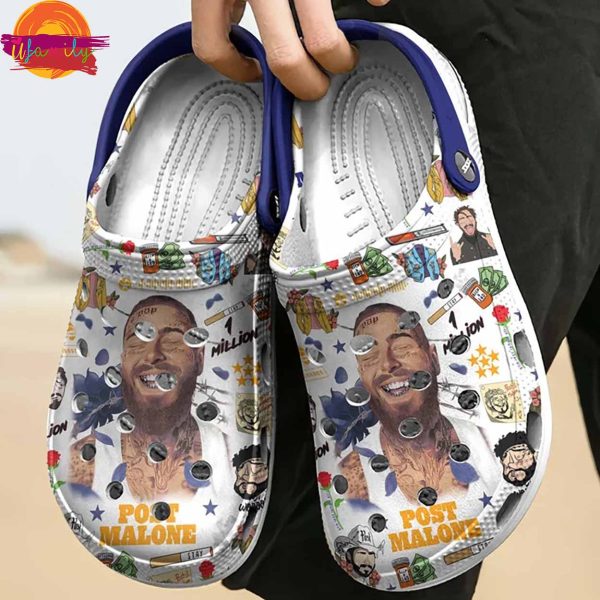 Personalized Post Malone Happy Birthday Crocs For Sale