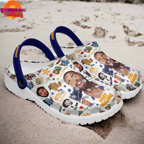 Personalized Post Malone Happy Birthday Crocs For Sale