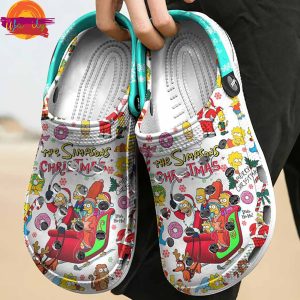 Personalized The Simpsons Christmas Family Crocs Style 3