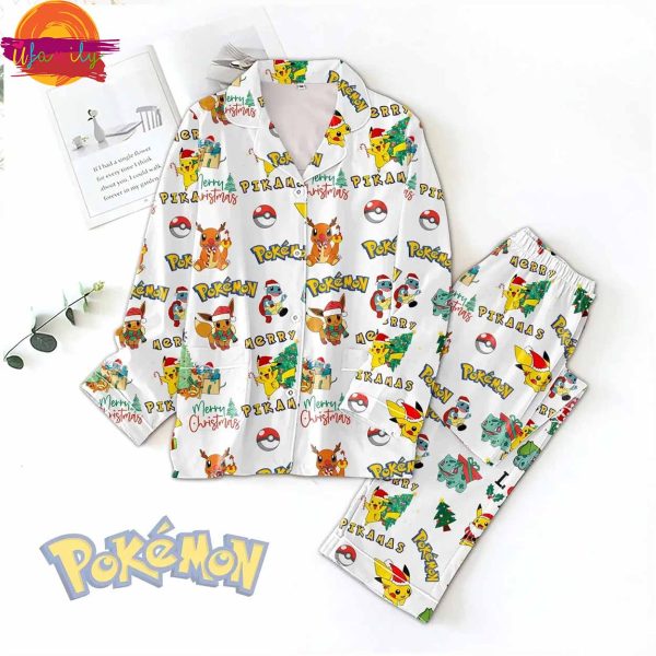 Pokemon Christmas Pattern Pajama Set For Family