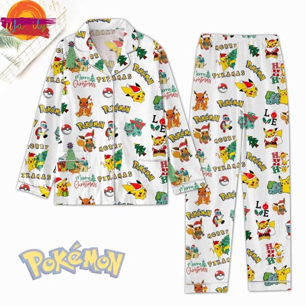 Pokemon Christmas Pattern Pajama Set For Family