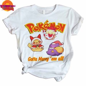 Pokemon Christmas T Shirt Pajama Set 2