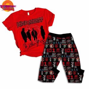 Rise Against Rock band T Shirt Pajama Set 1