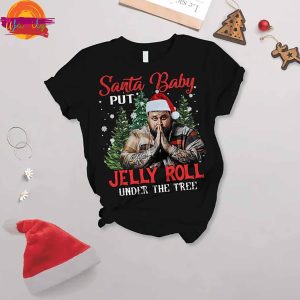 Santa Baby Put Jelly Roll Under The Tree Pajama Set 1