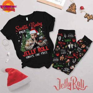 Santa Baby Put Jelly Roll Under The Tree Pajama Set 2