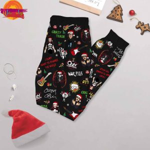 Santa Baby Put Ozzy Osbourne Christmas Long Sleeve Pajama Set 3