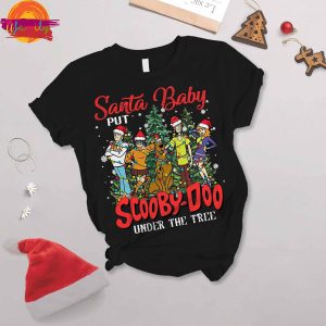 Santa Baby Put Scooby Doo Under The Tree T Shirt Pajama Set 2