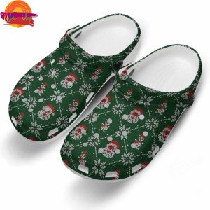 Santa Claus And Snowflower Christmas Crocs Style 3