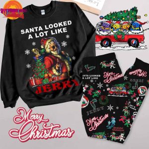 Santa Looked A Lot Like Jerry Garcia Long Sleeve Pajama Set