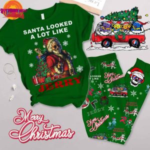 Santa Looked A Lot Like Jerry Garcia T Shirt Pajama Set