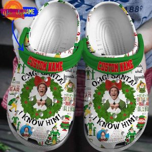 Santa OMG I Know Him Elf Crocs For Sale 1