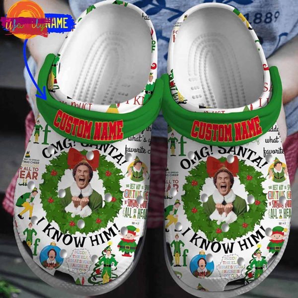 Santa OMG I Know Him Elf Crocs For Sale