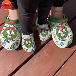 Santa OMG I Know Him Elf Crocs For Sale 4