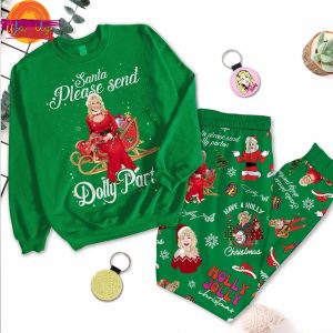 Santa Please Send Dolly Parton Christmas Long Sleeve Pajama For Family